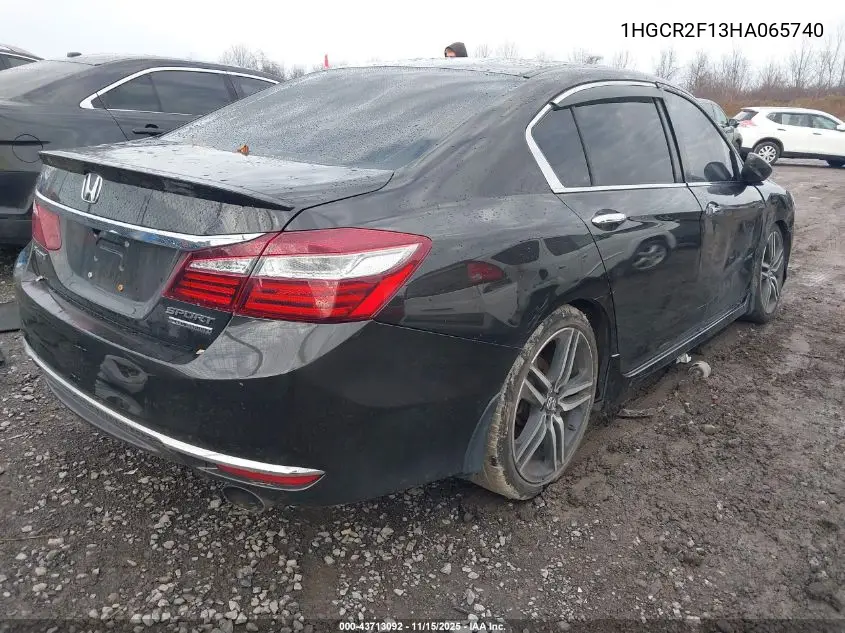 1HGCR2F13HA065740 2017 Honda Accord Sport Se