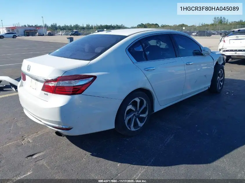1HGCR3F80HA045089 2017 Honda Accord Ex-L V6