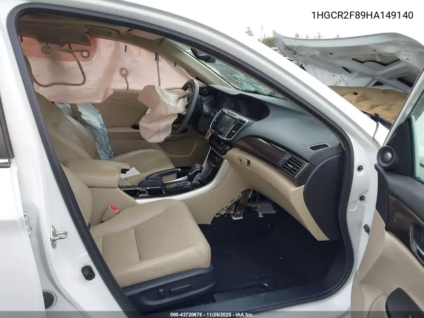 1HGCR2F89HA149140 2017 Honda Accord Ex-L
