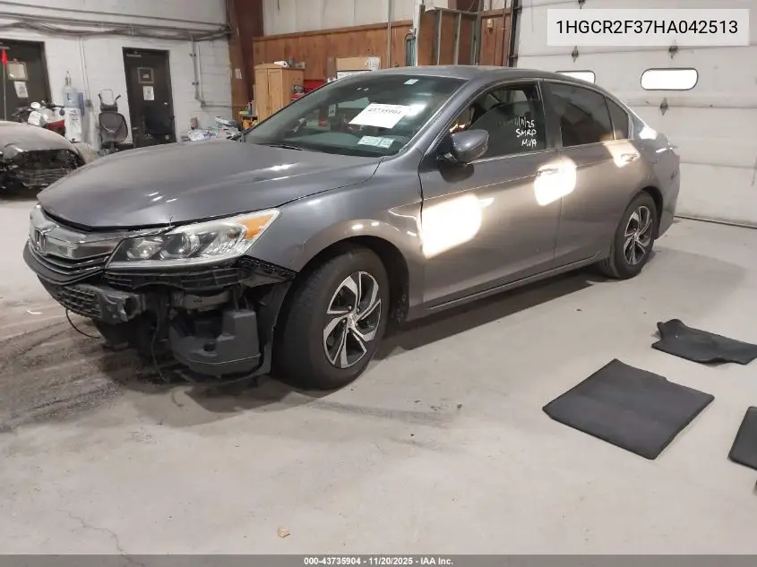 1HGCR2F37HA042513 2017 Honda Accord Lx