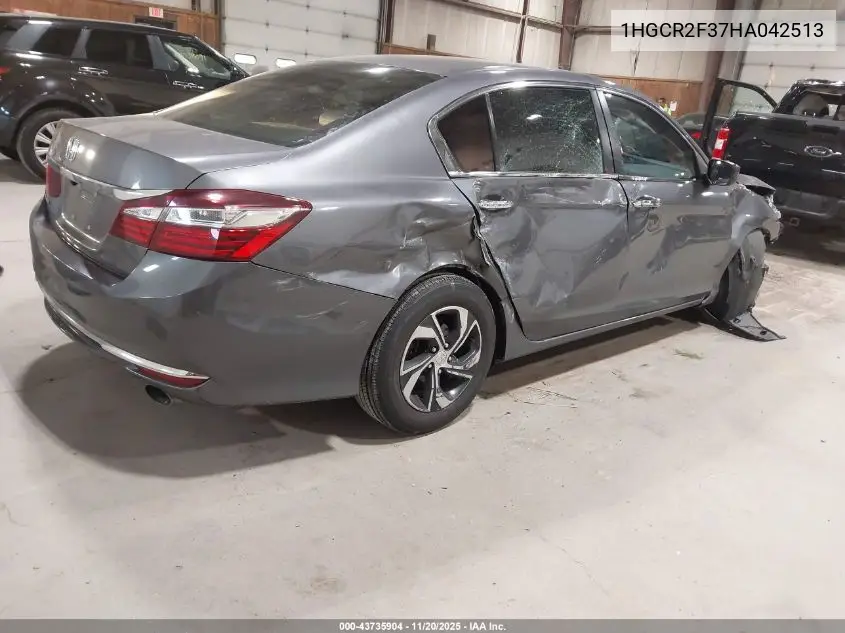 1HGCR2F37HA042513 2017 Honda Accord Lx