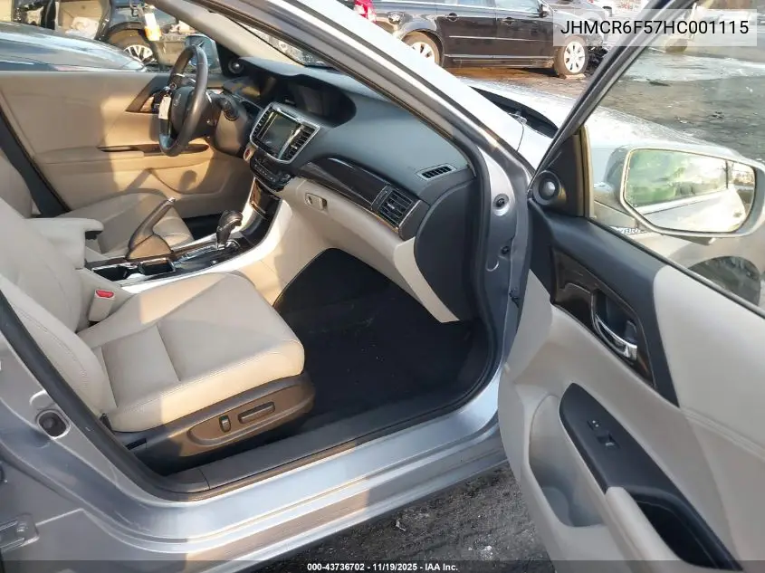 JHMCR6F57HC001115 2017 Honda Accord Hybrid Ex-L