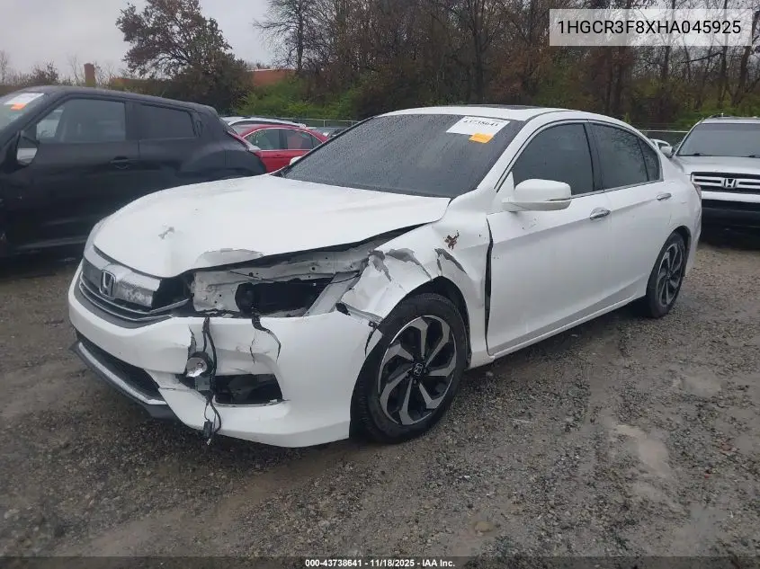 1HGCR3F8XHA045925 2017 Honda Accord Ex-L V6