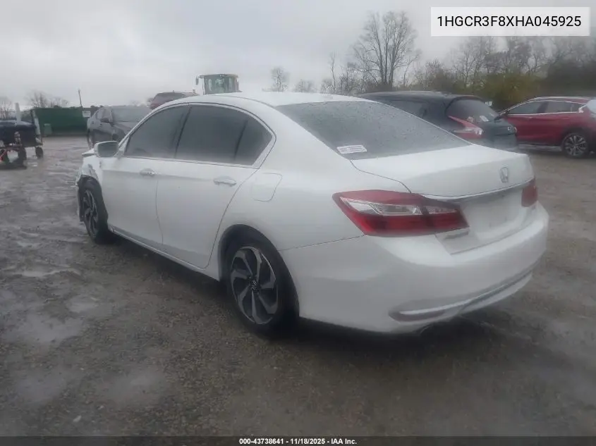 1HGCR3F8XHA045925 2017 Honda Accord Ex-L V6