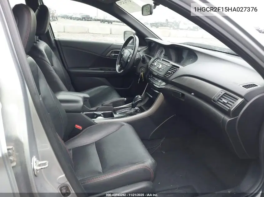 1HGCR2F15HA027376 2017 Honda Accord Sport Se