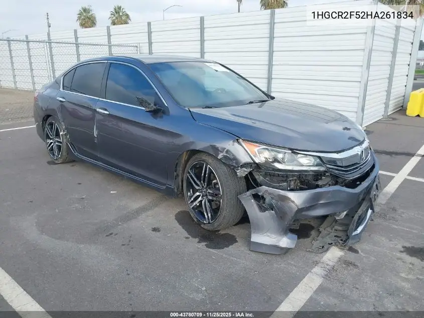 1HGCR2F52HA261834 2017 Honda Accord Sport