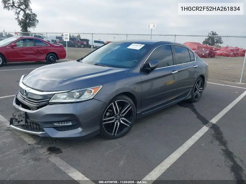 1HGCR2F52HA261834 2017 Honda Accord Sport