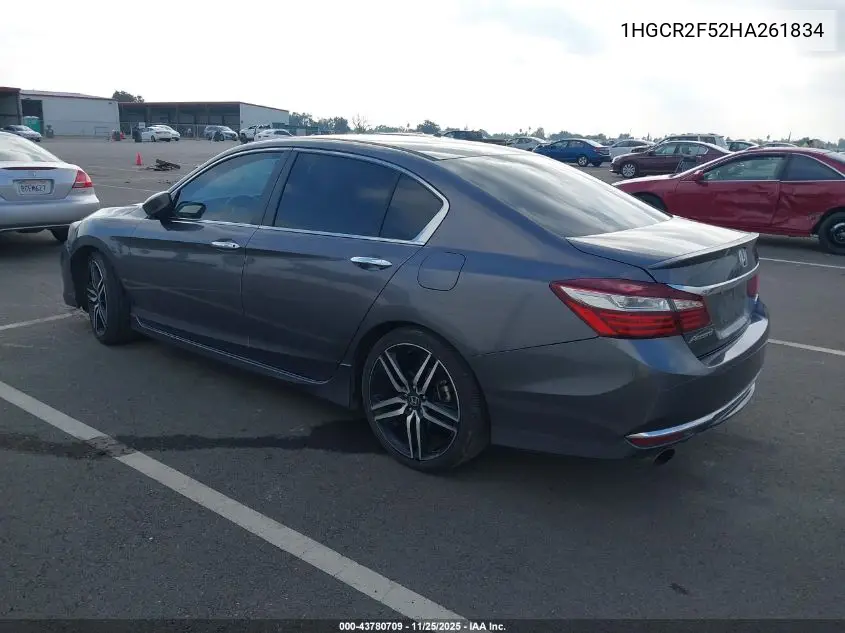 1HGCR2F52HA261834 2017 Honda Accord Sport