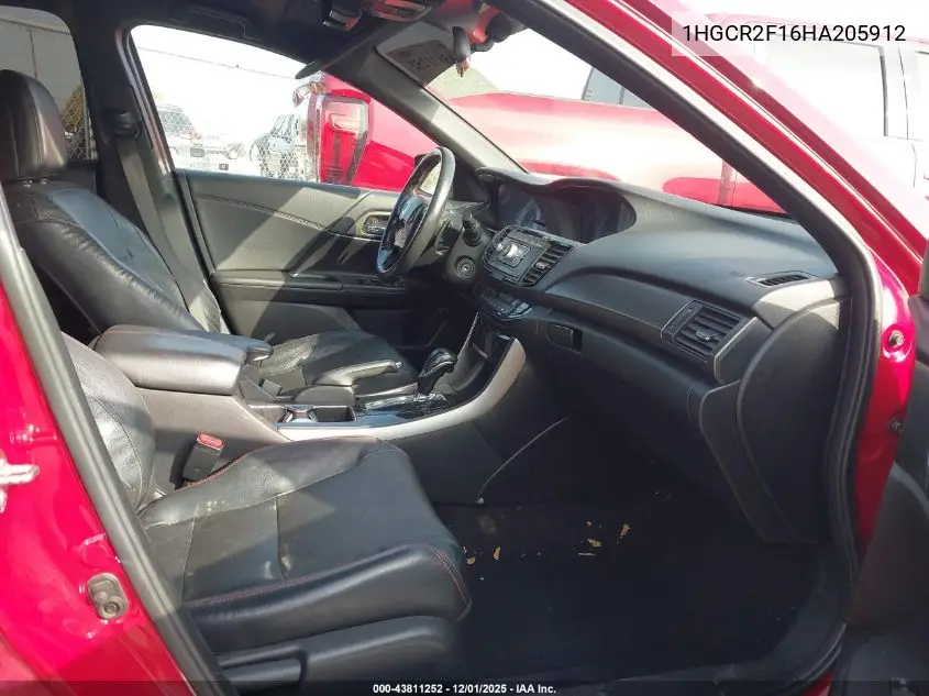 1HGCR2F16HA205912 2017 Honda Accord Sport Se