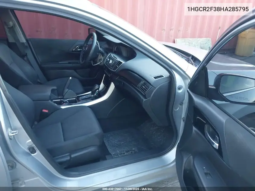 1HGCR2F38HA285795 2017 Honda Accord Lx