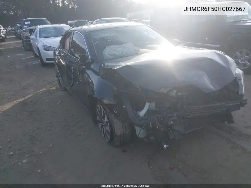 JHMCR6F50HC027667 2017 Honda Accord Hybrid Ex-L