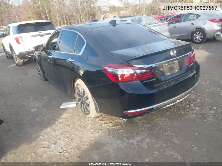 JHMCR6F50HC027667 2017 Honda Accord Hybrid Ex-L