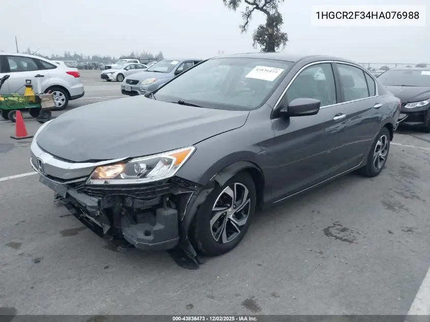 1HGCR2F34HA076988 2017 Honda Accord Lx