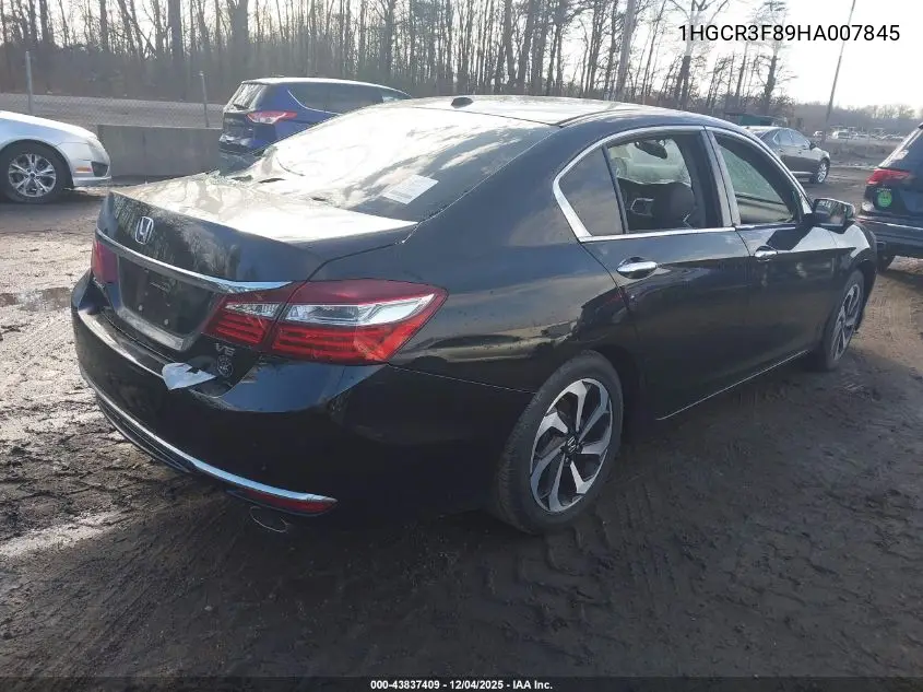 1HGCR3F89HA007845 2017 Honda Accord Ex-L V6