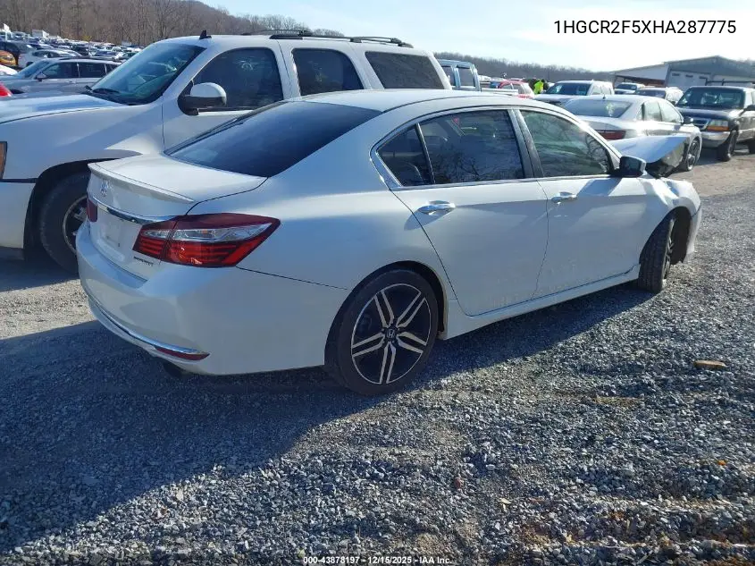 1HGCR2F5XHA287775 2017 Honda Accord Sport