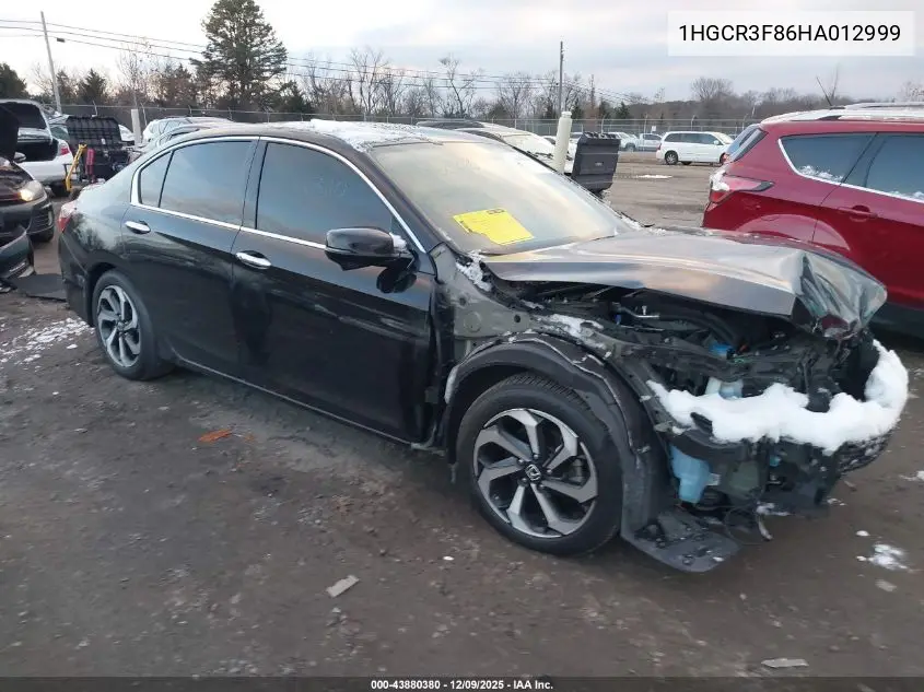 1HGCR3F86HA012999 2017 Honda Accord Ex-L V6