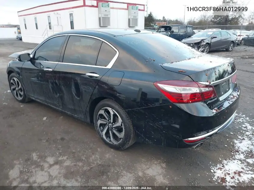 1HGCR3F86HA012999 2017 Honda Accord Ex-L V6