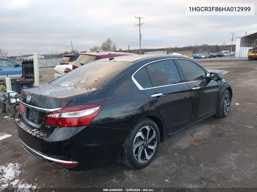1HGCR3F86HA012999 2017 Honda Accord Ex-L V6