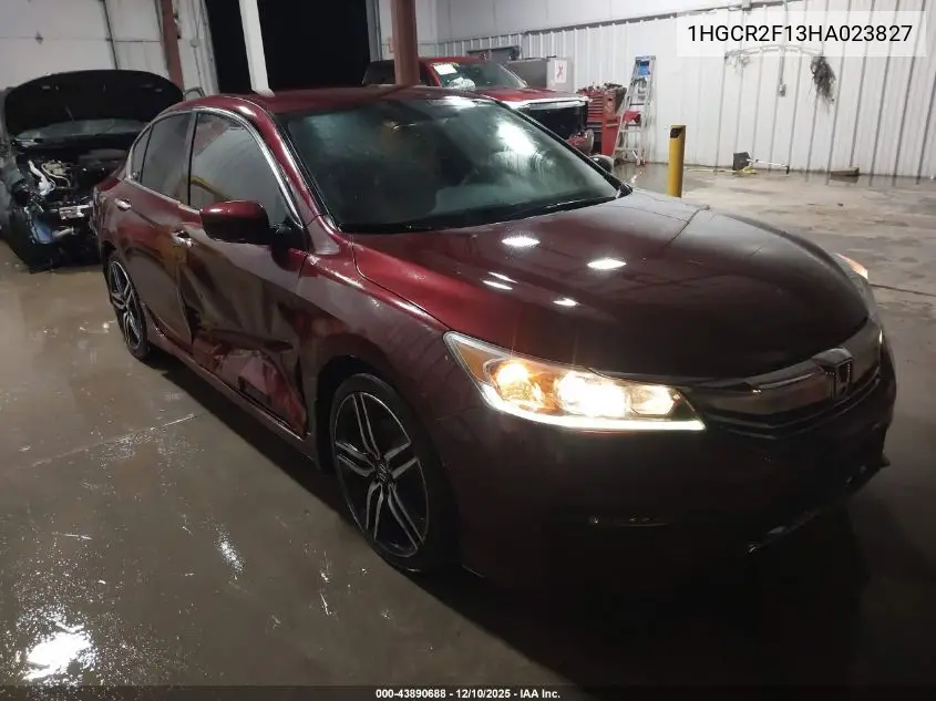 1HGCR2F13HA023827 2017 Honda Accord Sport Se