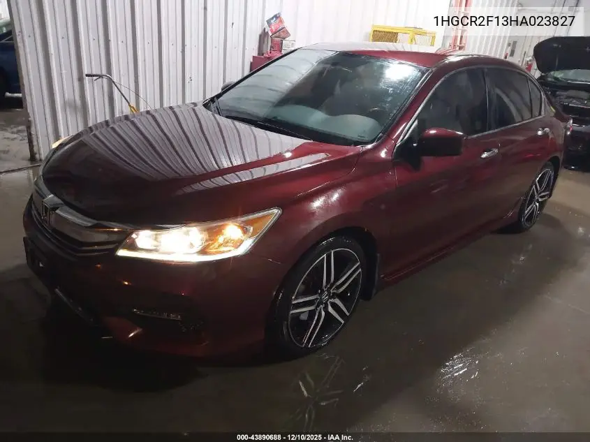 1HGCR2F13HA023827 2017 Honda Accord Sport Se