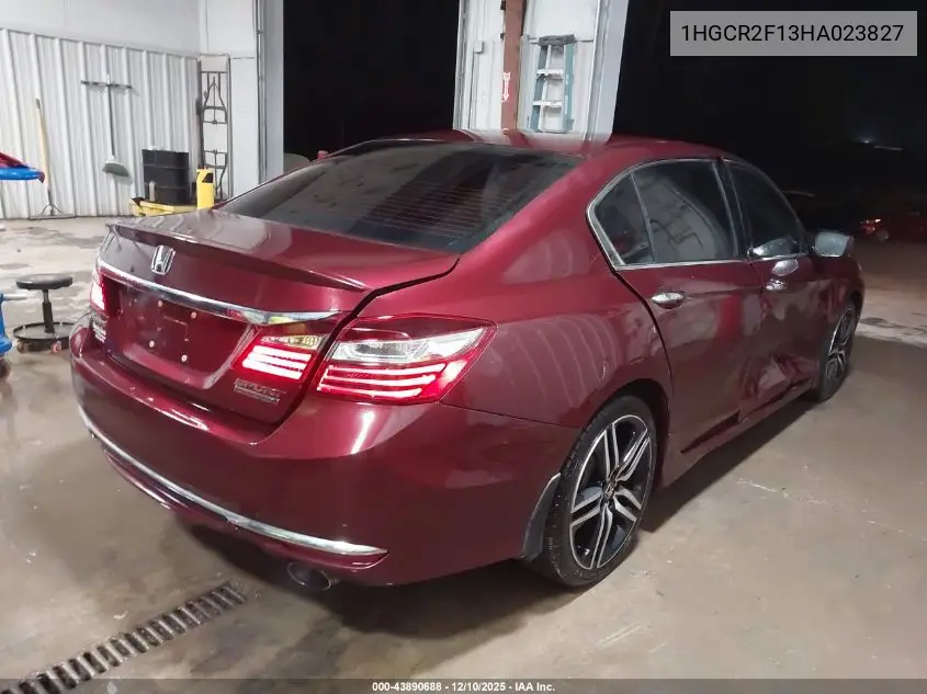 1HGCR2F13HA023827 2017 Honda Accord Sport Se