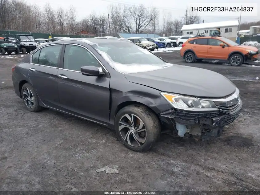 1HGCR2F33HA264837 2017 Honda Accord Lx
