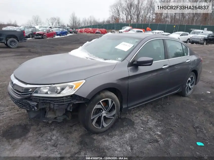 1HGCR2F33HA264837 2017 Honda Accord Lx