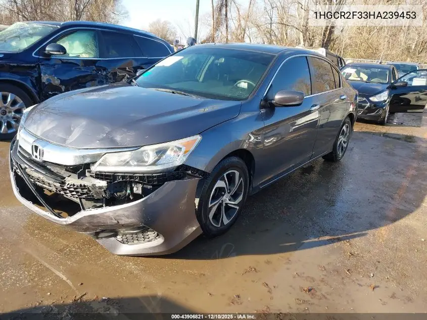 1HGCR2F33HA239453 2017 Honda Accord Lx