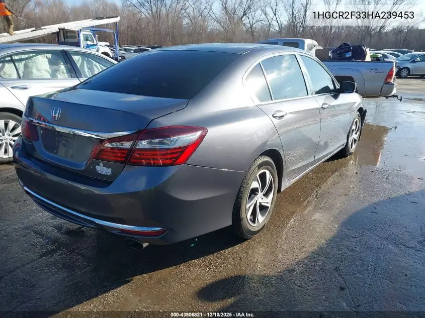 1HGCR2F33HA239453 2017 Honda Accord Lx