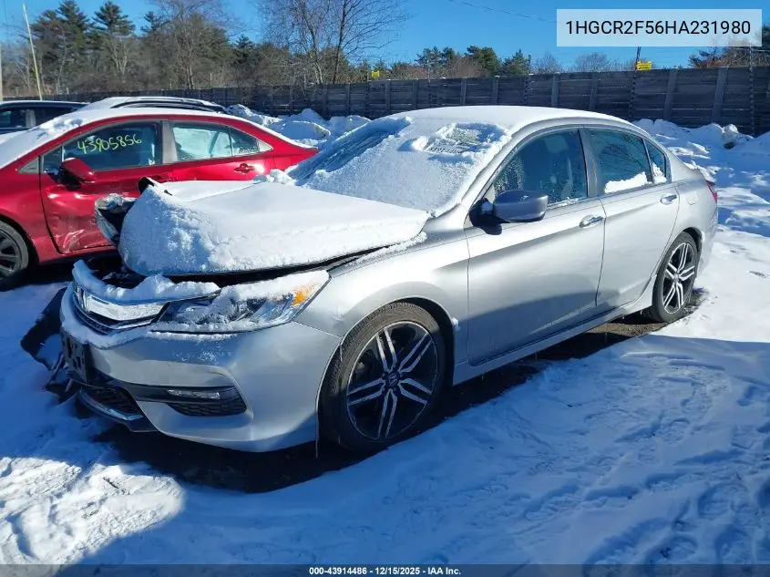1HGCR2F56HA231980 2017 Honda Accord Sport
