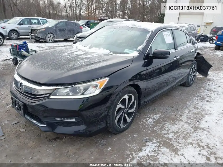 1HGCR3F8XHA037761 2017 Honda Accord Ex-L V6