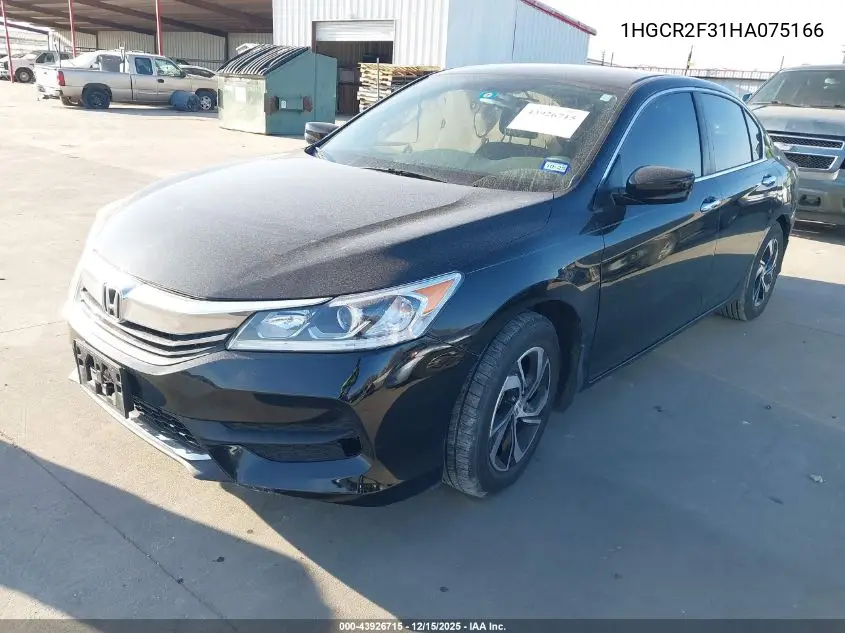 1HGCR2F31HA075166 2017 Honda Accord Lx