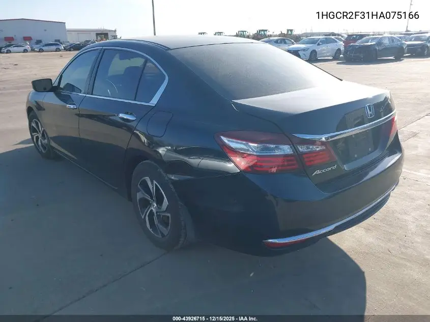 1HGCR2F31HA075166 2017 Honda Accord Lx