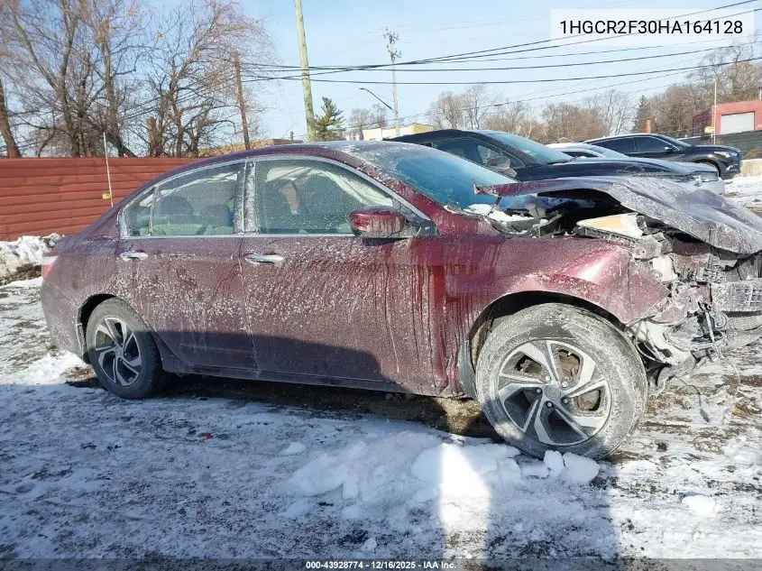 1HGCR2F30HA164128 2017 Honda Accord Lx