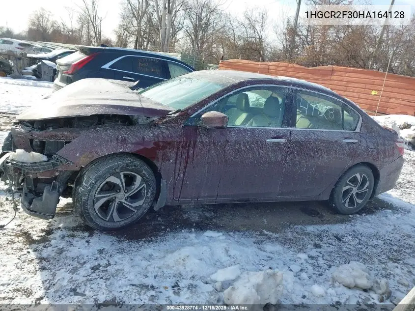 1HGCR2F30HA164128 2017 Honda Accord Lx