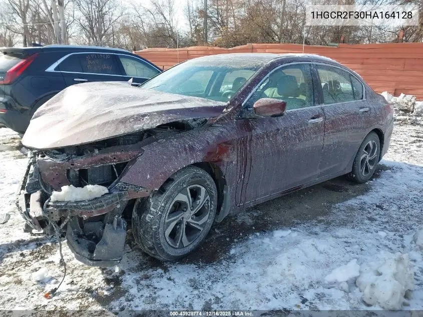1HGCR2F30HA164128 2017 Honda Accord Lx