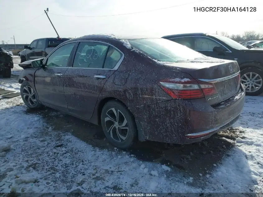 1HGCR2F30HA164128 2017 Honda Accord Lx