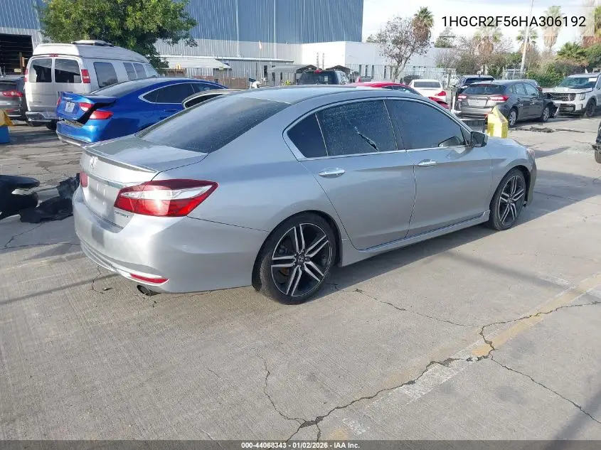 1HGCR2F56HA306192 2017 Honda Accord Sport