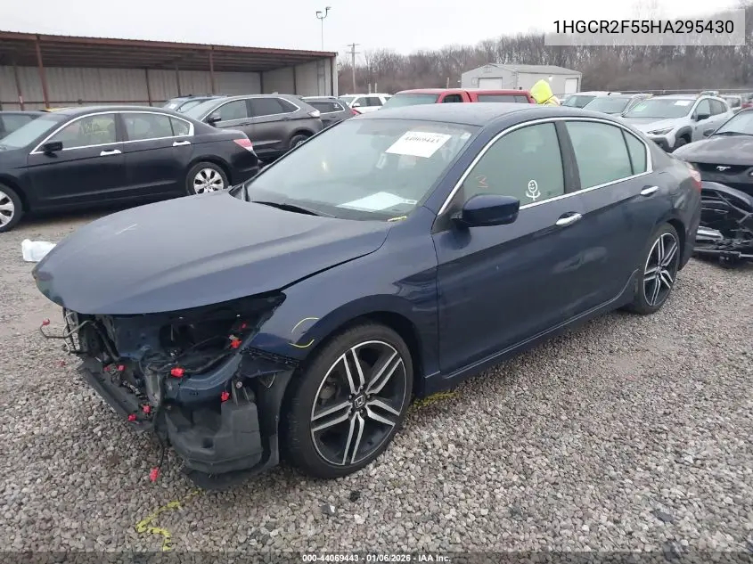 1HGCR2F55HA295430 2017 Honda Accord Sport