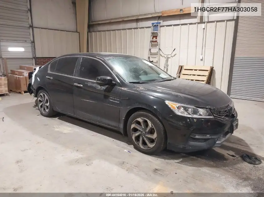 1HGCR2F77HA303058 2017 Honda Accord Ex