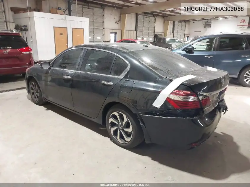 1HGCR2F77HA303058 2017 Honda Accord Ex