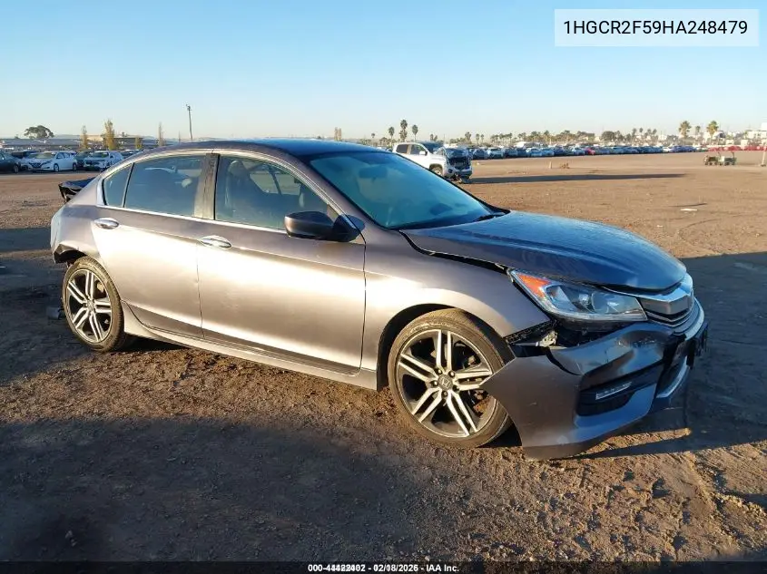 1HGCR2F59HA248479 2017 Honda Accord Sport