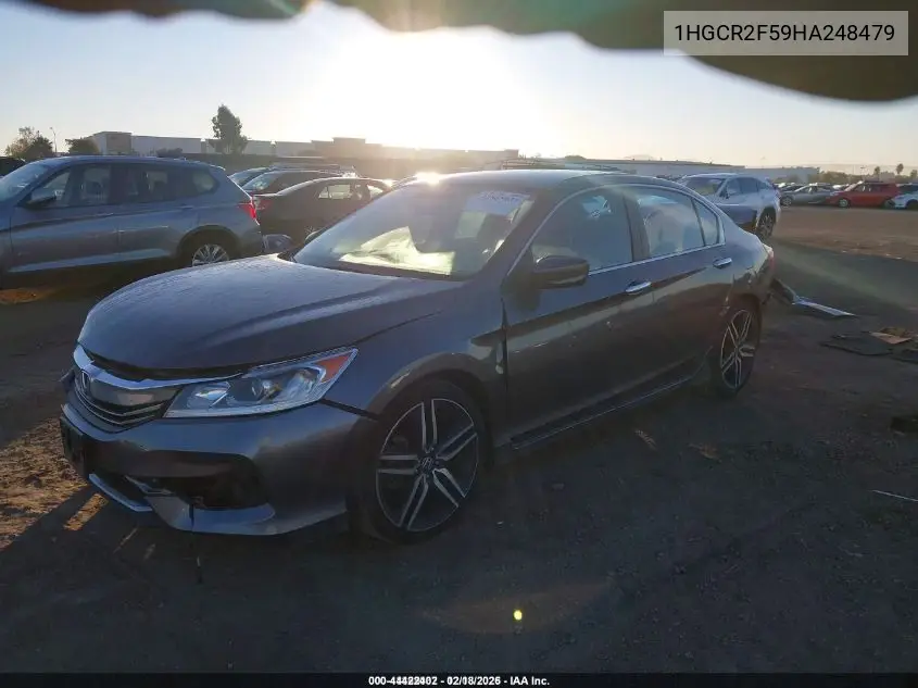 1HGCR2F59HA248479 2017 Honda Accord Sport