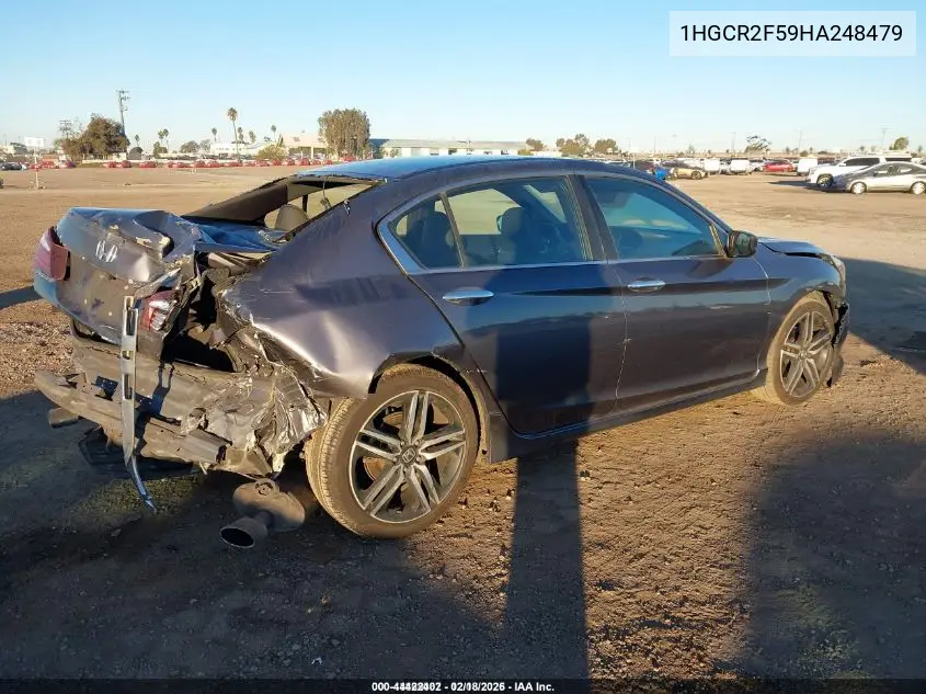 1HGCR2F59HA248479 2017 Honda Accord Sport