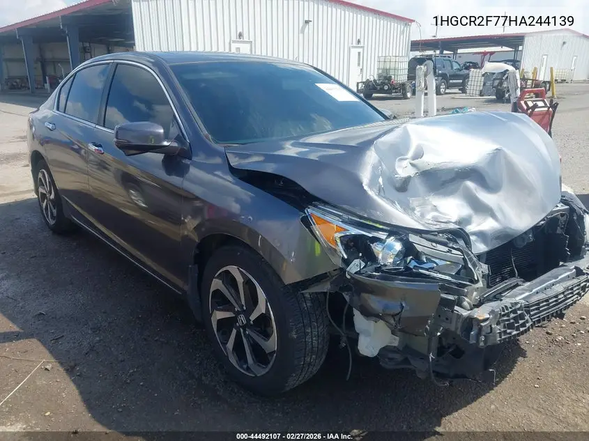 1HGCR2F77HA244139 2017 Honda Accord Ex