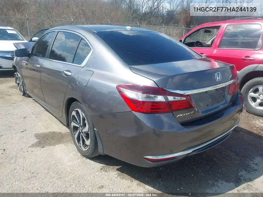 1HGCR2F77HA244139 2017 Honda Accord Ex