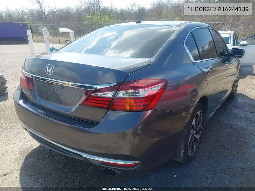 1HGCR2F77HA244139 2017 Honda Accord Ex