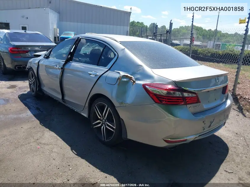 1HGCR2F5XHA001858 2017 Honda Accord Sport