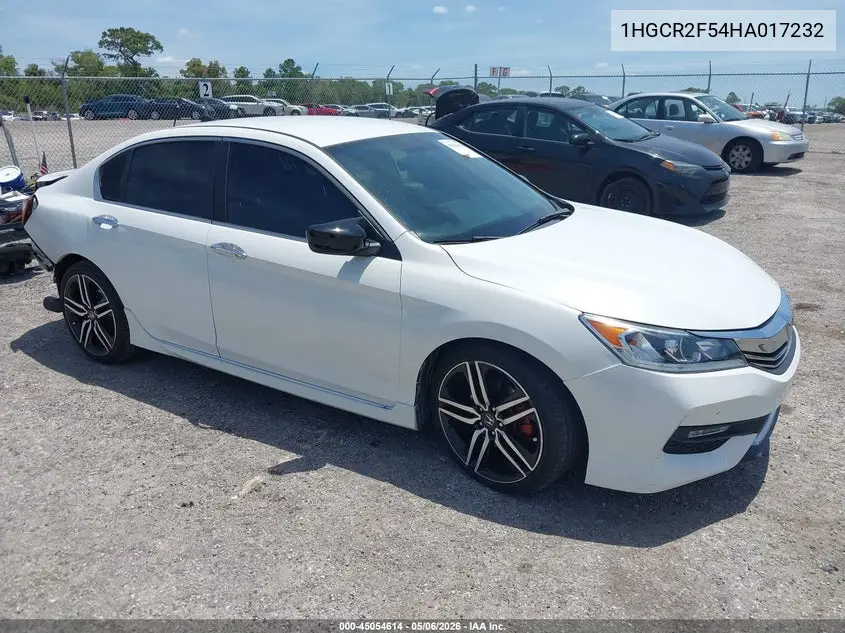 1HGCR2F54HA017232 2017 Honda Accord Sport