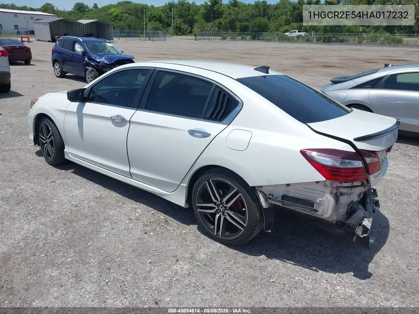 1HGCR2F54HA017232 2017 Honda Accord Sport